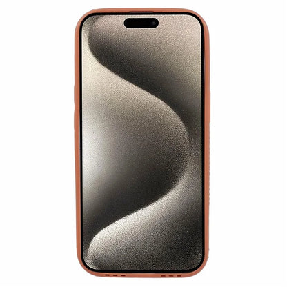 For iPhone 15 Plus Cover Cloth Coated TPU Wristband Kickstand Cell Phone Case