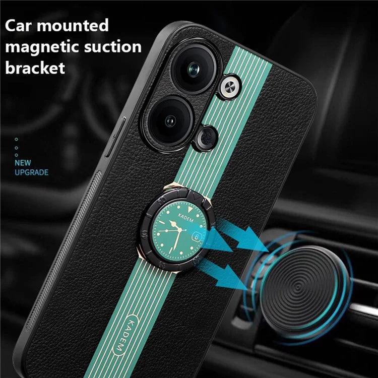 KADEM For Oppo Reno9 5G / Reno9 Pro 5G Case Electroplating Ring Kickstand Cellphone Back Shell