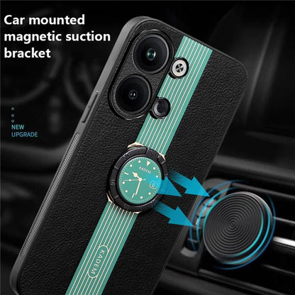 KADEM For Oppo Reno9 5G / Reno9 Pro 5G Case Electroplating Ring Kickstand Cellphone Back Shell