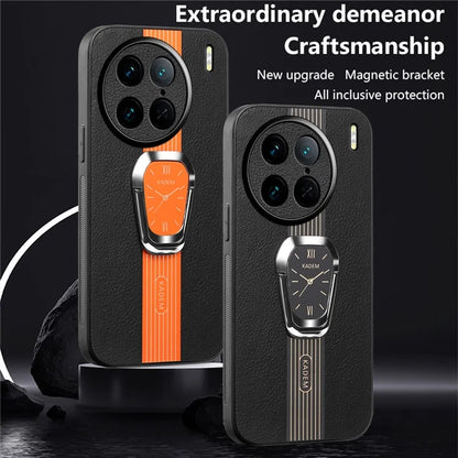 KADEM For vivo X90 Pro 5G Case Electroplating Scratch-proof Kickstand Phone Cover