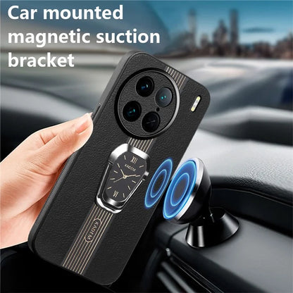 KADEM For vivo X90 Pro 5G Case Electroplating Scratch-proof Kickstand Phone Cover