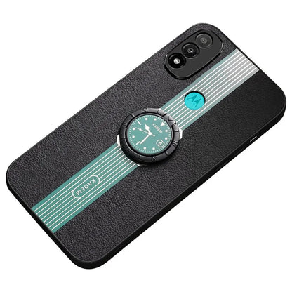 KADEM For Motorola Moto E20 / E30 / E40 Case Ring Kickstand Electroplating Anti-fall Phone Cover