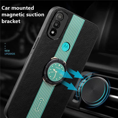KADEM For Motorola Moto E20 / E30 / E40 Case Ring Kickstand Electroplating Anti-fall Phone Cover