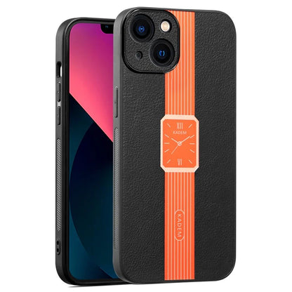 KADEM For iPhone 13 6.1 inch Case Watch Pattern Electroplated Hybrid Phone Cover