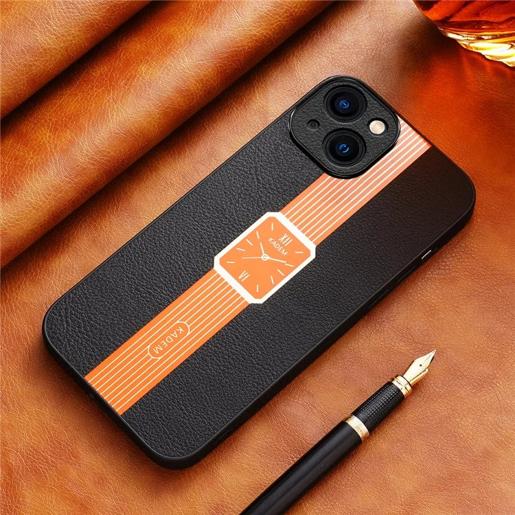 KADEM For iPhone 13 6.1 inch Case Watch Pattern Electroplated Hybrid Phone Cover