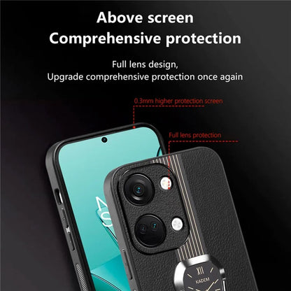 KADEM For OnePlus Ace 2V / Nord 3 5G Case Anti-fall TPU+Acrylic Phone Cover with PU Leather Coating