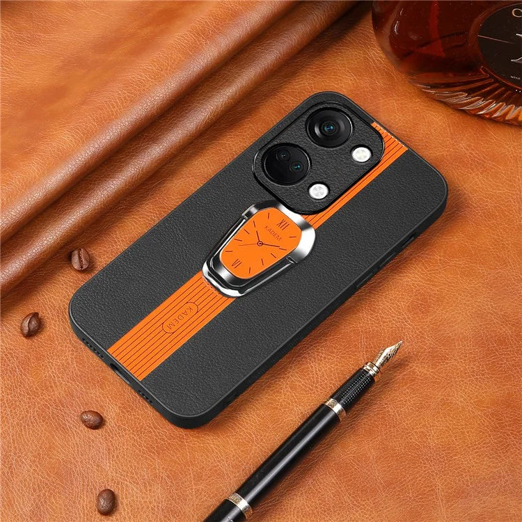 KADEM For OnePlus Ace 2V / Nord 3 5G Case Anti-fall TPU+Acrylic Phone Cover with PU Leather Coating