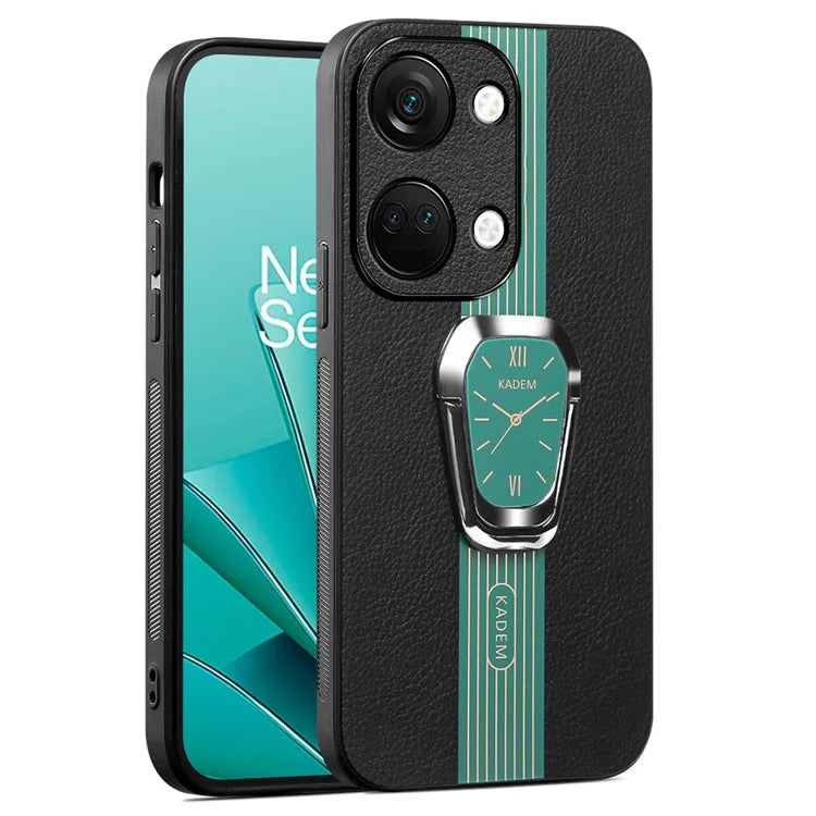 KADEM For OnePlus Ace 2V / Nord 3 5G Case Anti-fall TPU+Acrylic Phone Cover with PU Leather Coating