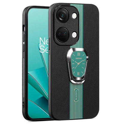 KADEM For OnePlus Ace 2V / Nord 3 5G Case Anti-fall TPU+Acrylic Phone Cover with PU Leather Coating