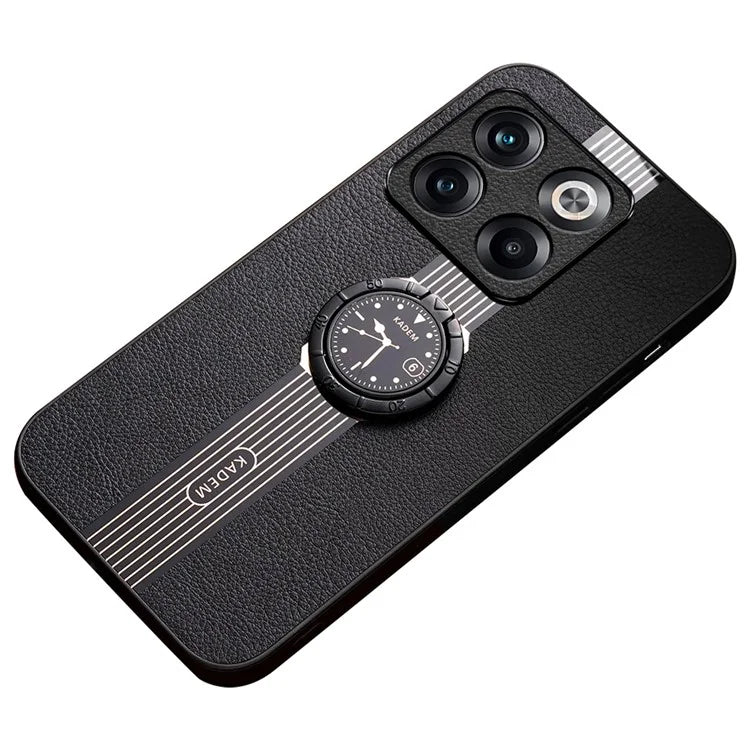 KADEM For OnePlus Ace Pro 5G / 10T 5G Case Ring Kickstand Leather Coated Electroplating Phone Cover