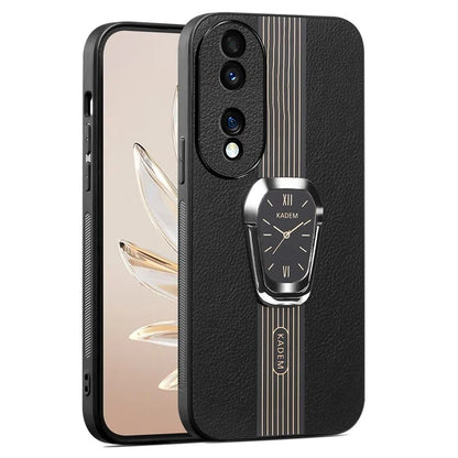 KADEM For Honor 90 Pro Cover TPU+Acrylic Back Shell with PU Leather Coating