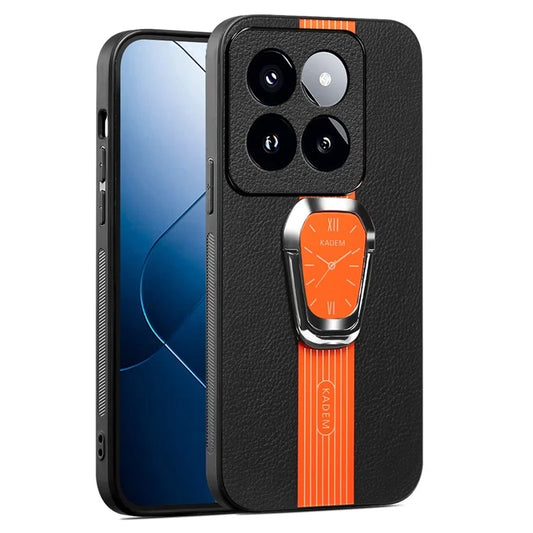 KADEM For Xiaomi 14 Pro Cover Anti-scratch TPU+Acrylic Phone Case with PU Leather Coating