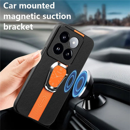 KADEM For Xiaomi 14 Pro Cover Anti-scratch TPU+Acrylic Phone Case with PU Leather Coating