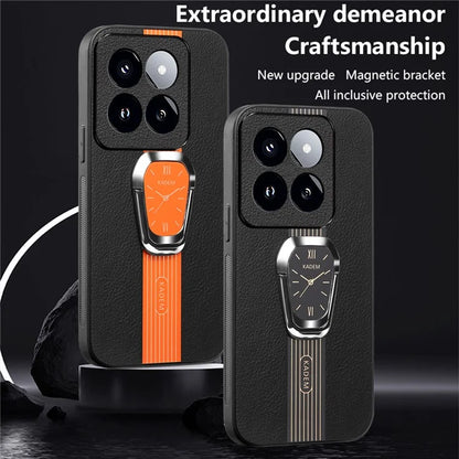 KADEM For Xiaomi 14 Pro Cover Anti-scratch TPU+Acrylic Phone Case with PU Leather Coating