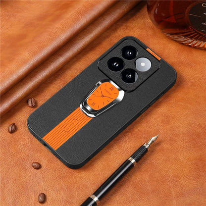 KADEM For Xiaomi 14 Pro Cover Anti-scratch TPU+Acrylic Phone Case with PU Leather Coating