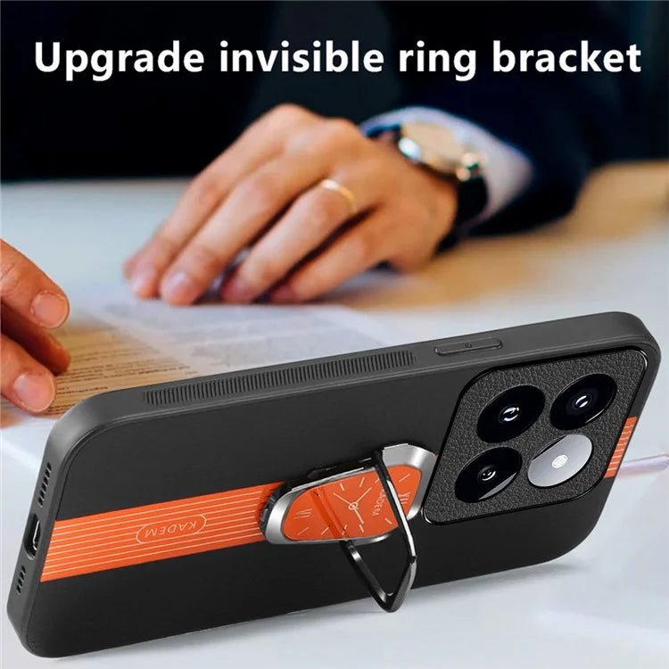 KADEM For Xiaomi 14 Pro Cover Anti-scratch TPU+Acrylic Phone Case with PU Leather Coating