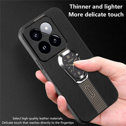 KADEM For Xiaomi 14 Pro Cover Anti-scratch TPU+Acrylic Phone Case with PU Leather Coating