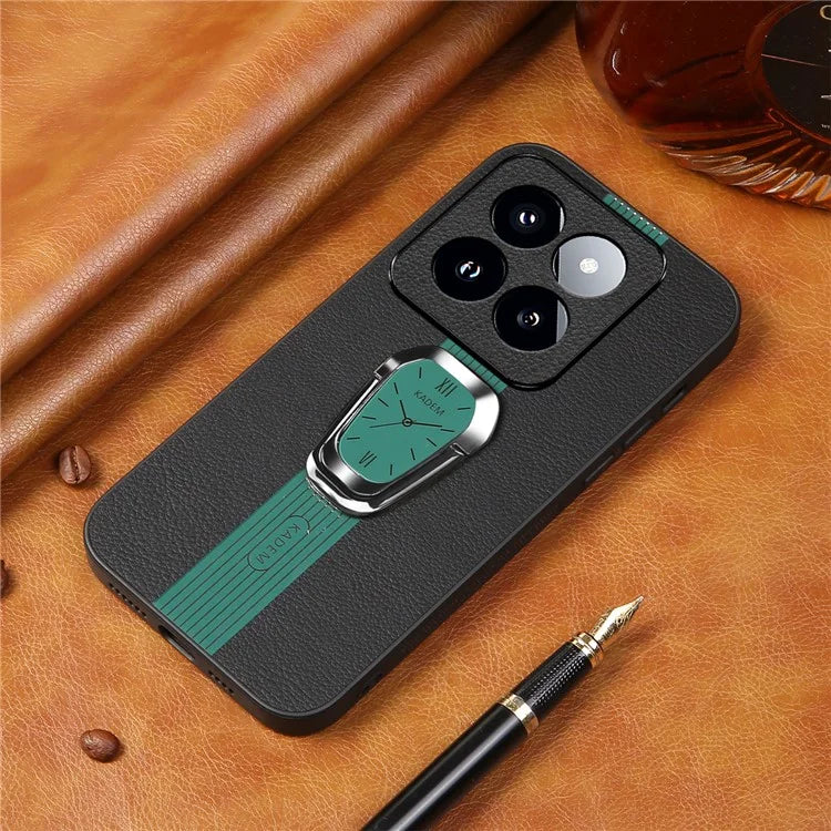 KADEM For Xiaomi 14 Pro Cover Anti-scratch TPU+Acrylic Phone Case with PU Leather Coating