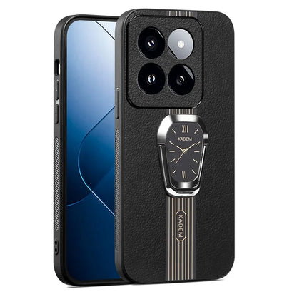KADEM For Xiaomi 14 Pro Cover Anti-scratch TPU+Acrylic Phone Case with PU Leather Coating