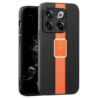 KADEM For OnePlus Ace Pro 5G / 10T 5G Case Watch Pattern PU Leather Coated Phone Cover