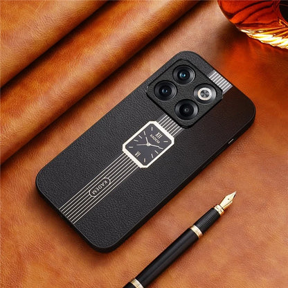 KADEM For OnePlus Ace Pro 5G / 10T 5G Case Watch Pattern PU Leather Coated Phone Cover