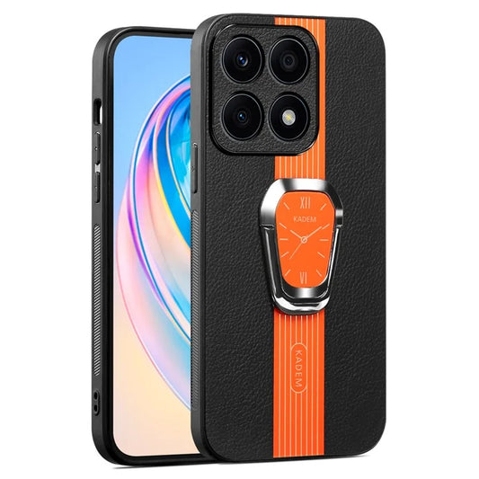 KADEM For Honor X8 5G / X6 4G / X6s 4G / 70 Lite 5G Case PU Leather Coated Acrylic+TPU Cover with Folding Kickstand