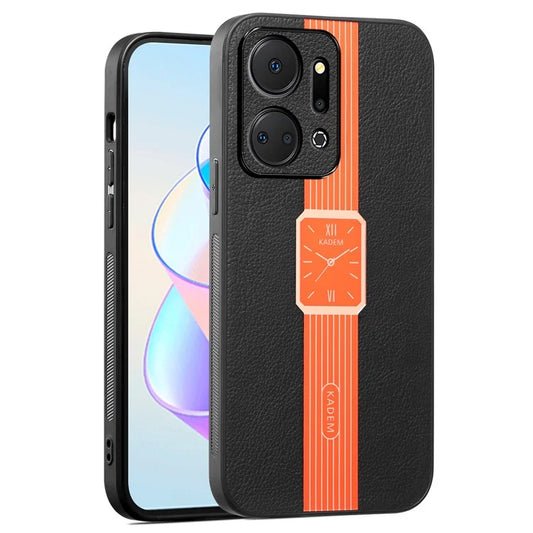 KADEM For Honor X7a 4G / Play7T 5G Cover Electroplating PU+Acrylic+TPU Cell Phone Case