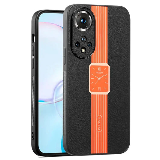 KADEM For Honor 50 / Huawei nova 9 Case Electroplated Leather+Acrylic+TPU Phone Back Cover