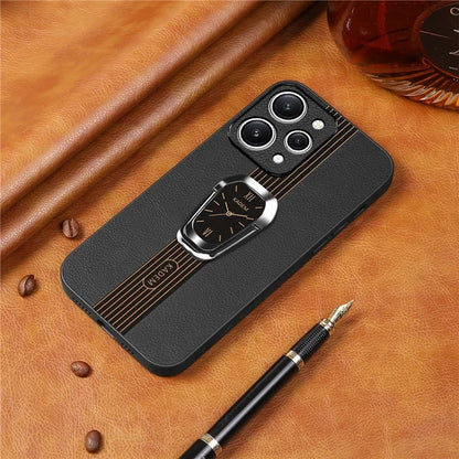 KADEM For Xiaomi Redmi 12 4G Cell Phone Cases Leather+TPU+Acrylic Anti-drop Kickstand Cover
