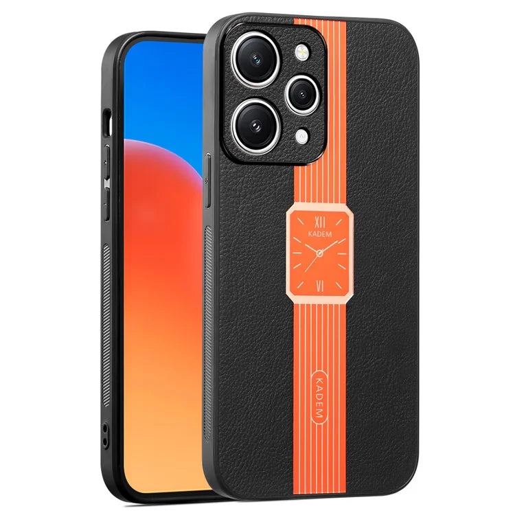 KADEM For Xiaomi Redmi 12 4G Case Stylish Watch Pattern Electroplated Cell Phone Cover