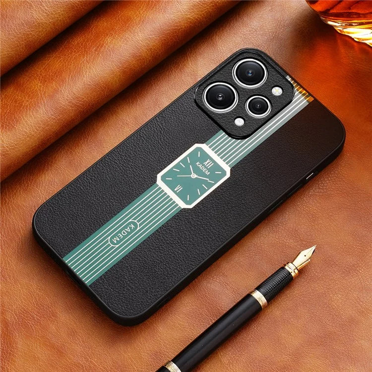 KADEM For Xiaomi Redmi 12 4G Case Stylish Watch Pattern Electroplated Cell Phone Cover