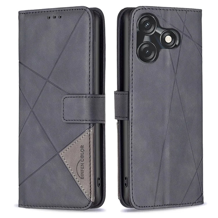 BINFEN COLOR BF05 For Transsion Tecno Spark 10 4G / Spark 10C 4G Case Phone Wallet Cover Leather Shell