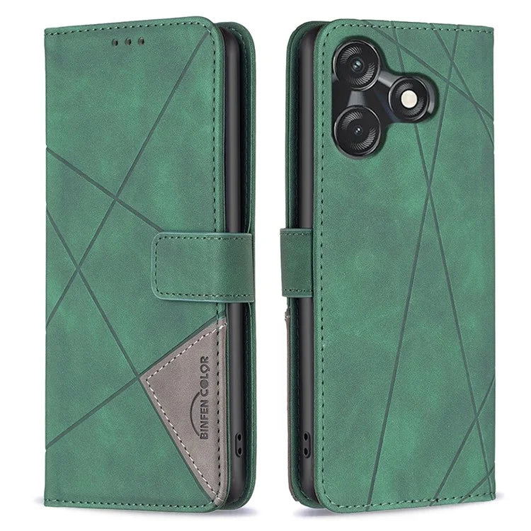 BINFEN COLOR BF05 For Transsion Tecno Spark 10 4G / Spark 10C 4G Case Phone Wallet Cover Leather Shell