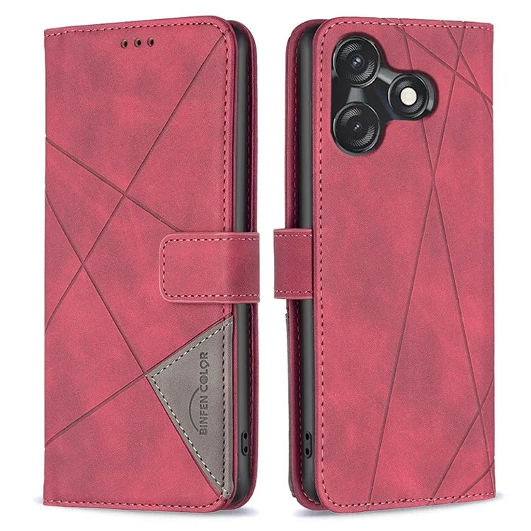 BINFEN COLOR BF05 For Transsion Tecno Spark 10 4G / Spark 10C 4G Case Phone Wallet Cover Leather Shell