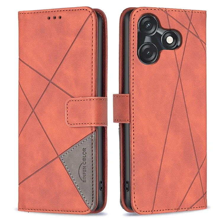 BINFEN COLOR BF05 For Transsion Tecno Spark 10 4G / Spark 10C 4G Case Phone Wallet Cover Leather Shell