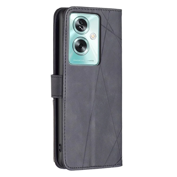BINFEN COLOR BF05 For Oppo A79 5G / A2 5G Case Flip Stand PU Leather Wallet Phone Shell