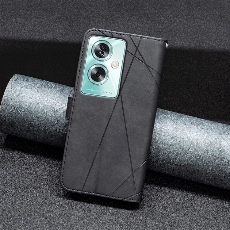 BINFEN COLOR BF05 For Oppo A79 5G / A2 5G Case Flip Stand PU Leather Wallet Phone Shell