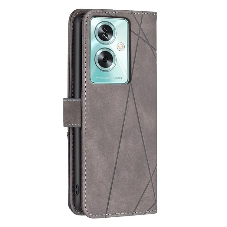 BINFEN COLOR BF05 For Oppo A79 5G / A2 5G Case Flip Stand PU Leather Wallet Phone Shell