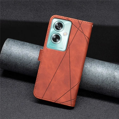 BINFEN COLOR BF05 For Oppo A79 5G / A2 5G Case Flip Stand PU Leather Wallet Phone Shell