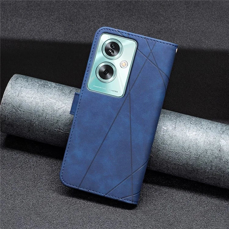 BINFEN COLOR BF05 For Oppo A79 5G / A2 5G Case Flip Stand PU Leather Wallet Phone Shell