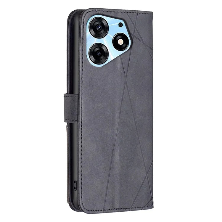 BINFEN COLOR BF05 For Transsion Tecno Spark 10 Pro Case Imprinted Wallet PU Leather Phone Shell