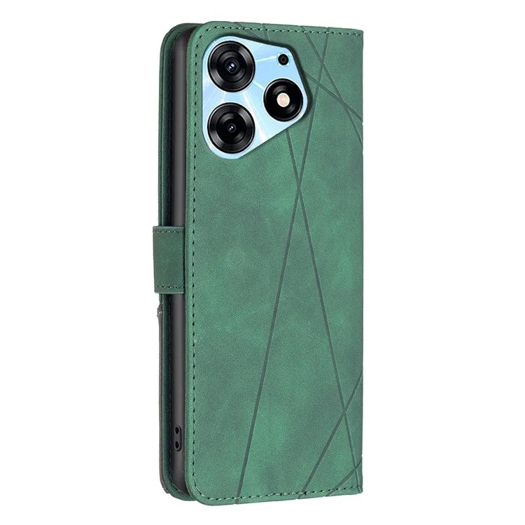 BINFEN COLOR BF05 For Transsion Tecno Spark 10 Pro Case Imprinted Wallet PU Leather Phone Shell