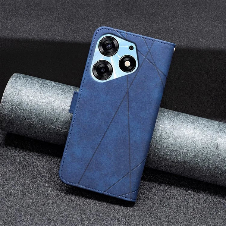BINFEN COLOR BF05 For Transsion Tecno Spark 10 Pro Case Imprinted Wallet PU Leather Phone Shell