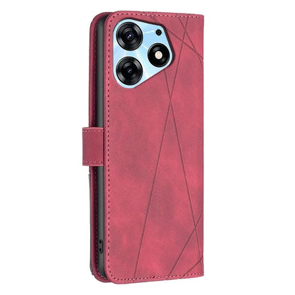 BINFEN COLOR BF05 For Transsion Tecno Spark 10 Pro Case Imprinted Wallet PU Leather Phone Shell