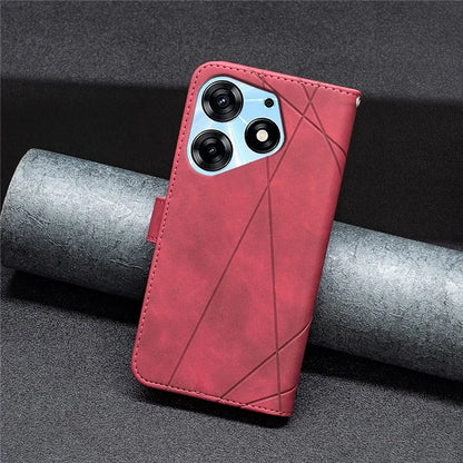 BINFEN COLOR BF05 For Transsion Tecno Spark 10 Pro Case Imprinted Wallet PU Leather Phone Shell