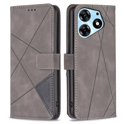 BINFEN COLOR BF05 For Transsion Tecno Spark 10 Pro Case Imprinted Wallet PU Leather Phone Shell