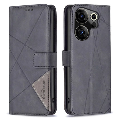 BINFEN COLOR BF05 For Transsion Tecno Camon 20 Premier 5G Case PU Leather Imprinted Phone Cover