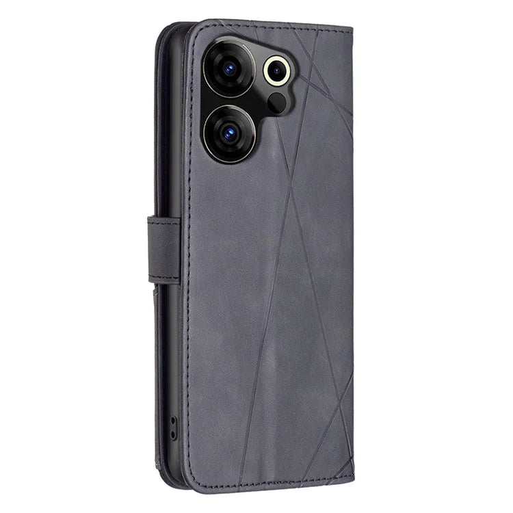 BINFEN COLOR BF05 For Transsion Tecno Camon 20 Premier 5G Case PU Leather Imprinted Phone Cover