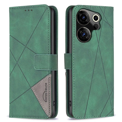 BINFEN COLOR BF05 For Transsion Tecno Camon 20 Premier 5G Case PU Leather Imprinted Phone Cover