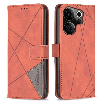 BINFEN COLOR BF05 For Transsion Tecno Camon 20 Premier 5G Case PU Leather Imprinted Phone Cover